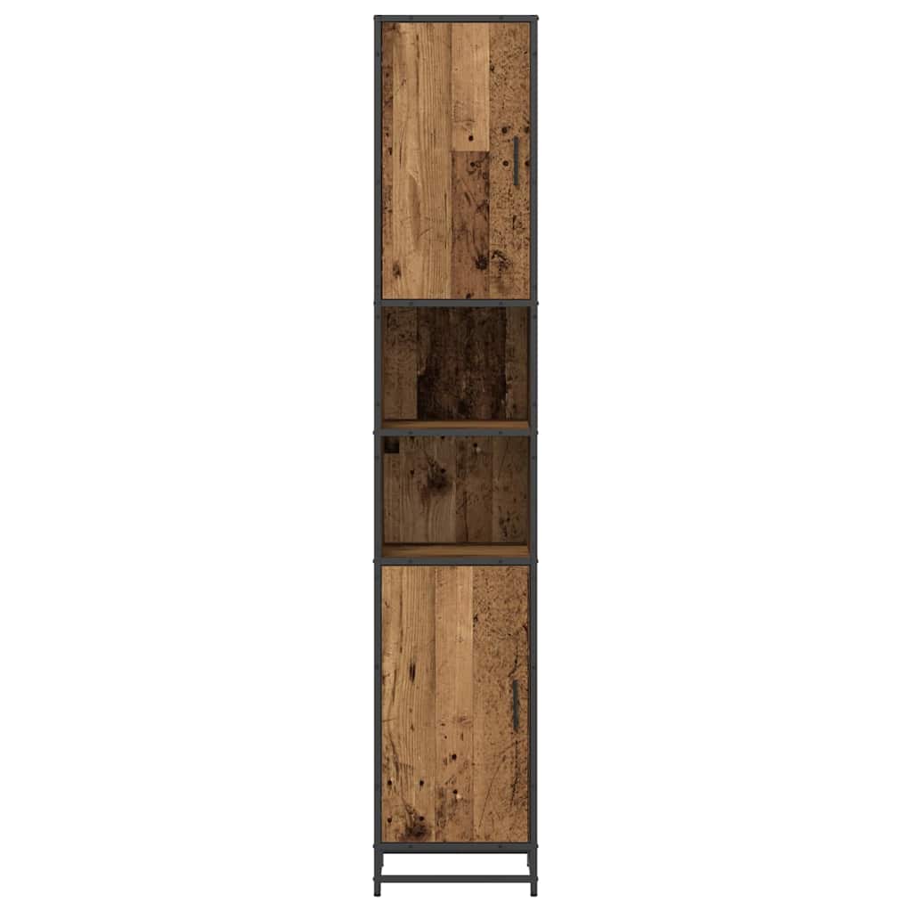 vidaXL Badezimmermöbel-Set Altholz 35 x 37,5 x 188,5 cm Holzwerkstoff
