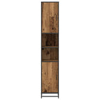 vidaXL Badezimmermöbel-Set Altholz 35 x 37,5 x 188,5 cm Holzwerkstoff