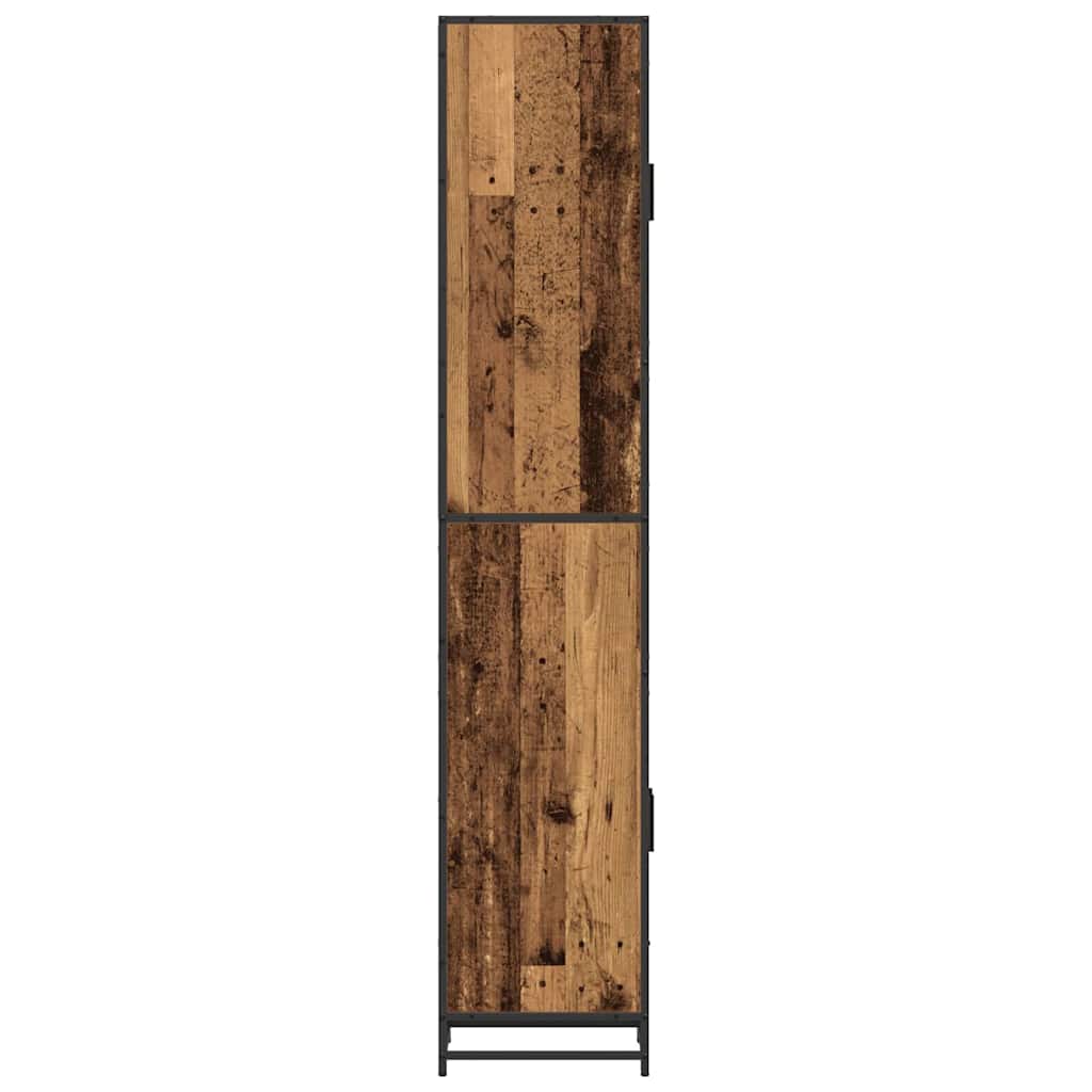 vidaXL Badezimmermöbel-Set Altholz 35 x 37,5 x 188,5 cm Holzwerkstoff