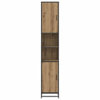 vidaXL Badezimmermöbel-Set mit Tür Artisan-Eiche 35 x 37,5 x 188,5 cm