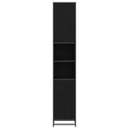 vidaXL Badezimmermöbel-Set Schwarz Eichen-Optik 35 x 37,5 x 188,5 cm