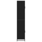 vidaXL Badezimmermöbel-Set Schwarz Eichen-Optik 35 x 37,5 x 188,5 cm