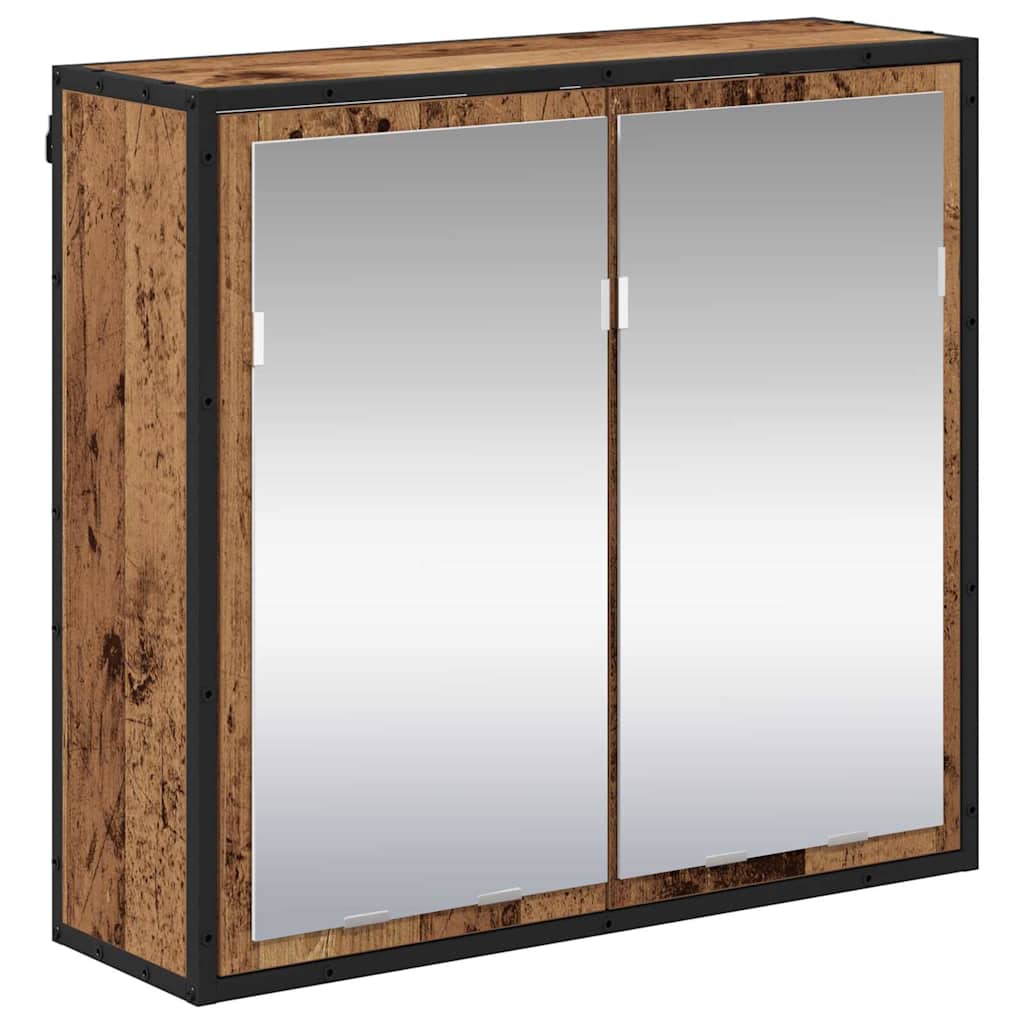 vidaXL Badezimmermöbel-Set mit Schubladen 4 pcs Altholz Holzwerkstoff