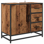 vidaXL Badezimmermöbel-Set mit Schubladen 4 pcs Altholz Holzwerkstoff