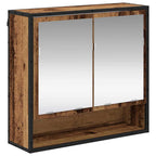vidaXL Badezimmermöbel-Set mit Regal 3 pcs Altholz Holzwerkstoff