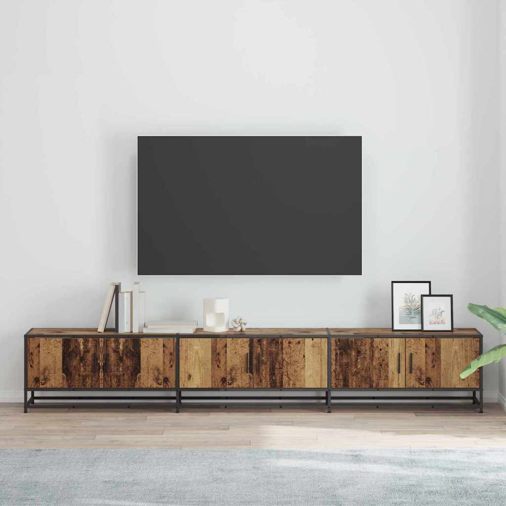 vidaXL TV-Einheiten 2 pcs Altholz 240 x 35 x 41 cm Holzwerkstoff
