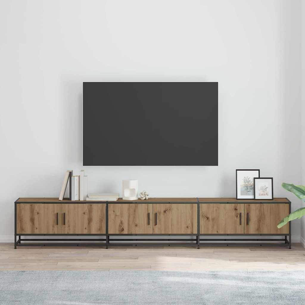 vidaXL TV-Einheiten 2 pcs Artisan-Eiche 240 x 35 x 41 cm Holzwerkstoff