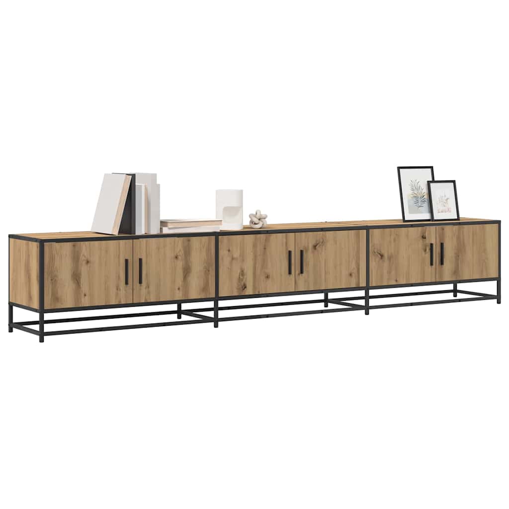 vidaXL TV-Einheiten 2 pcs Artisan-Eiche 240 x 35 x 41 cm Holzwerkstoff