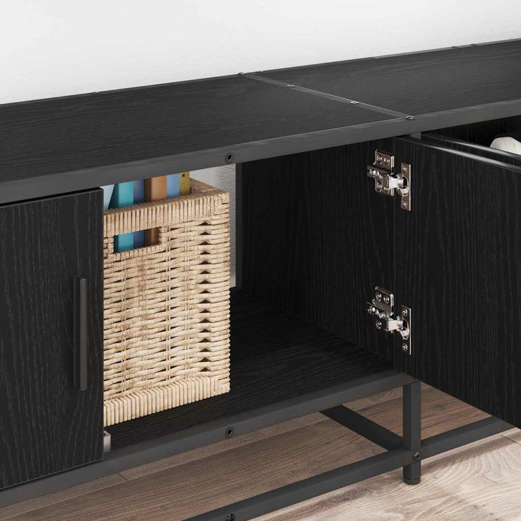 vidaXL TV-Einheiten 2 pcs Schwarz Eichen-Optik 240 x 35 x 41 cm