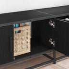 vidaXL TV-Einheiten 2 pcs Schwarz Eichen-Optik 240 x 35 x 41 cm