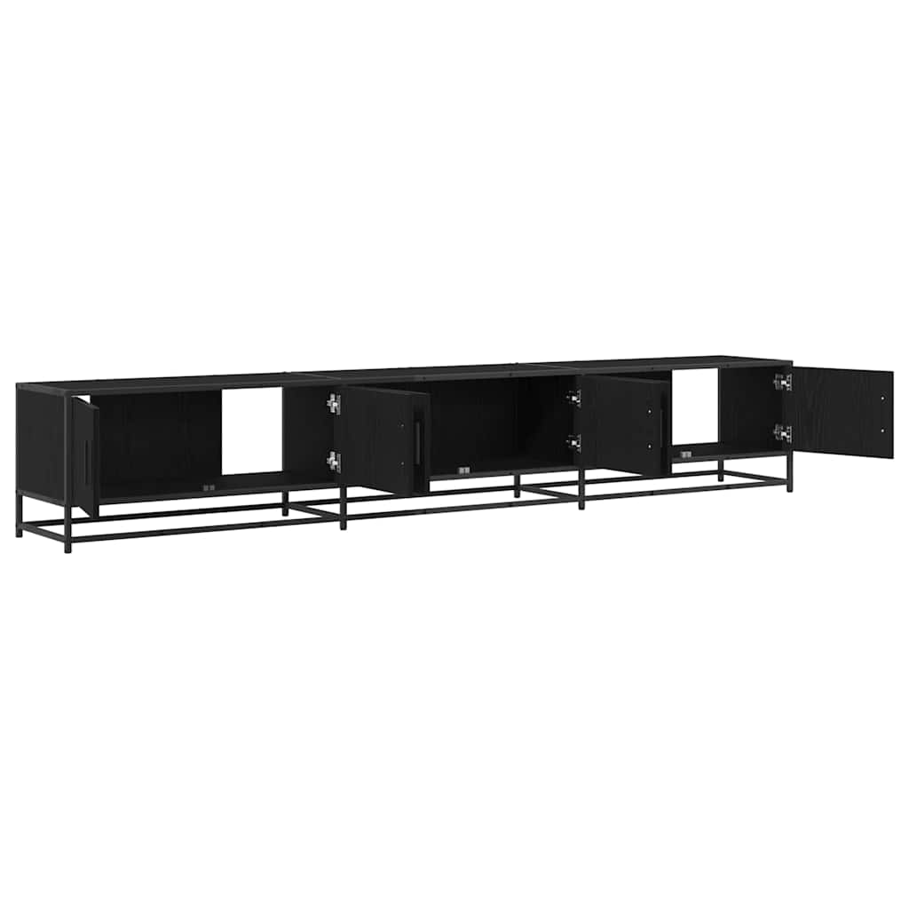vidaXL TV-Einheiten 2 pcs Schwarz Eichen-Optik 240 x 35 x 41 cm