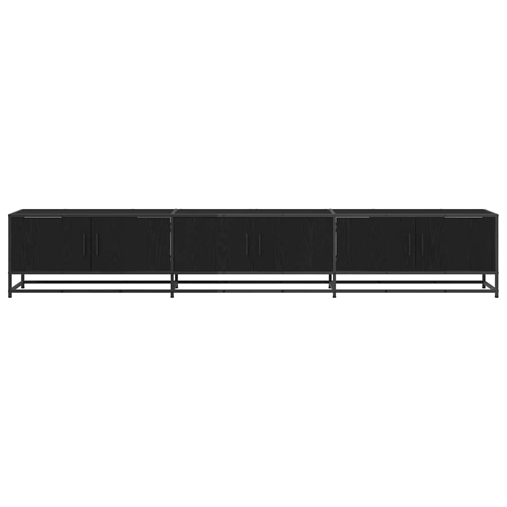 vidaXL TV-Einheiten 2 pcs Schwarz Eichen-Optik 240 x 35 x 41 cm