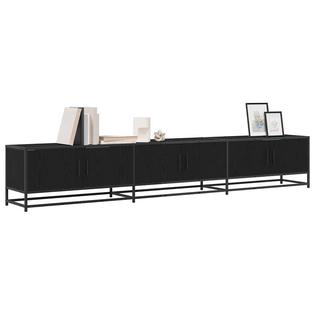 vidaXL TV-Einheiten 2 pcs Schwarz Eichen-Optik 240 x 35 x 41 cm