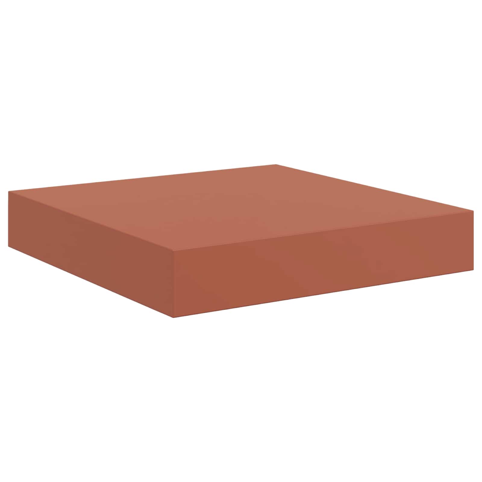 vidaXL Wandregal Wandmontiert 2 pcs Rot 23 x 23,5 x 4 cm Holzwerkstoff