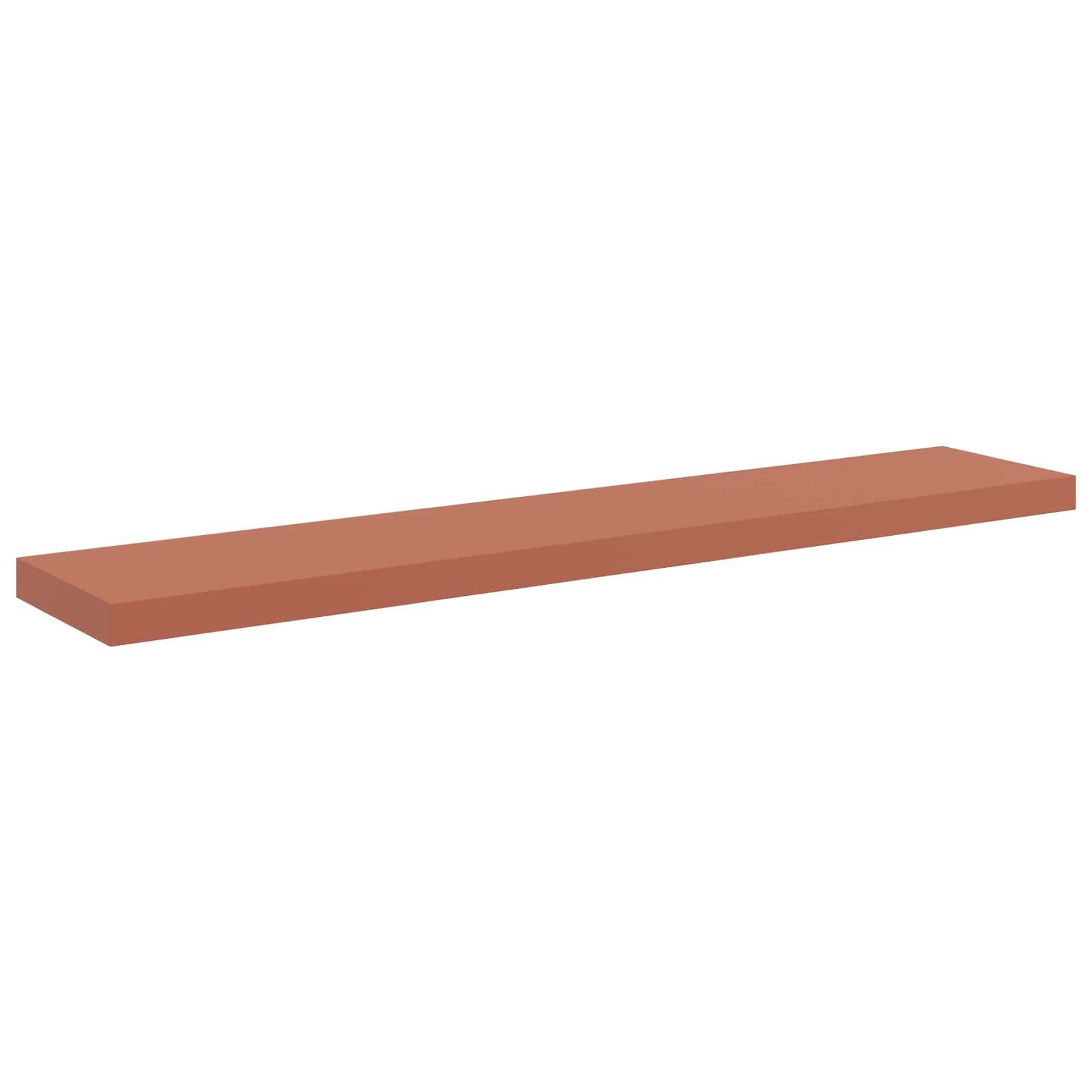 vidaXL Wandregal 2 pcs Rot 120 x 23,5 x 4 cm Holzwerkstoff