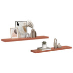 vidaXL Wandregal 2 pcs Rot 120 x 23,5 x 4 cm Holzwerkstoff