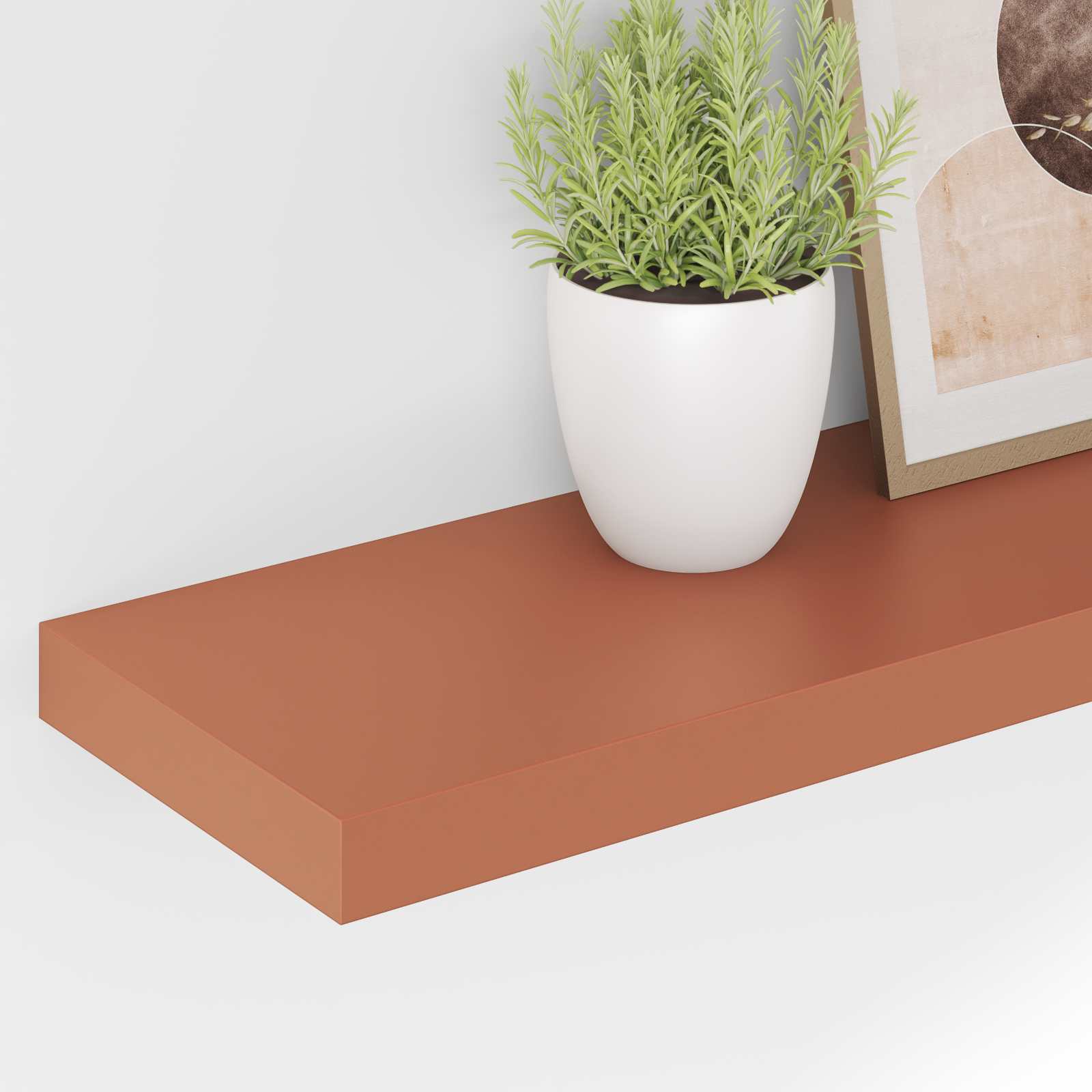 vidaXL Wandregal 4 pcs Rot 120 x 23,5 x 4 cm Holzwerkstoff