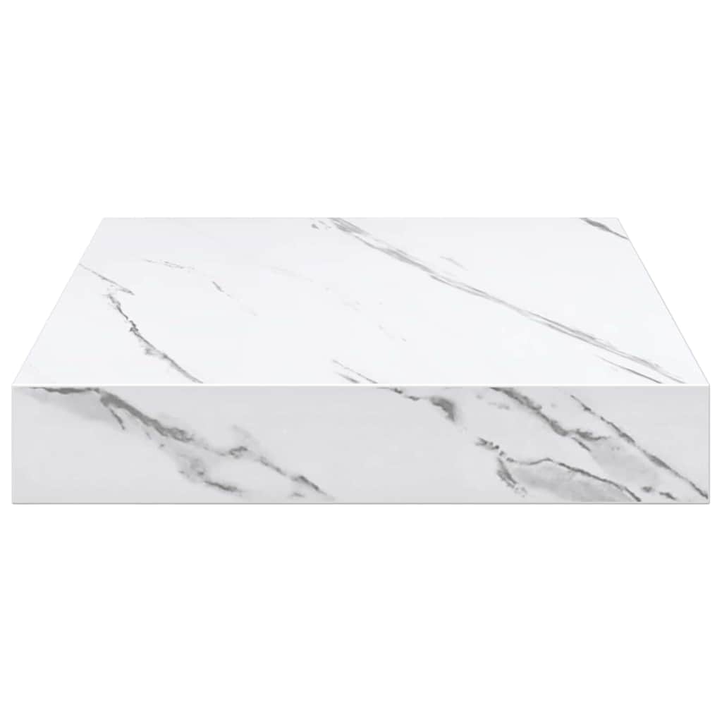 vidaXL Wandregal Weiß Marmor 23 x 23,5 x 4 cm Holzwerkstoff