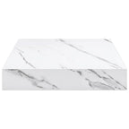 vidaXL Wandregal Weiß Marmor 23 x 23,5 x 4 cm Holzwerkstoff