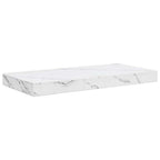 vidaXL Wandregal Wandmontiert Weiß Marmor 50 x 23 x 4 cm Holzwerkstoff