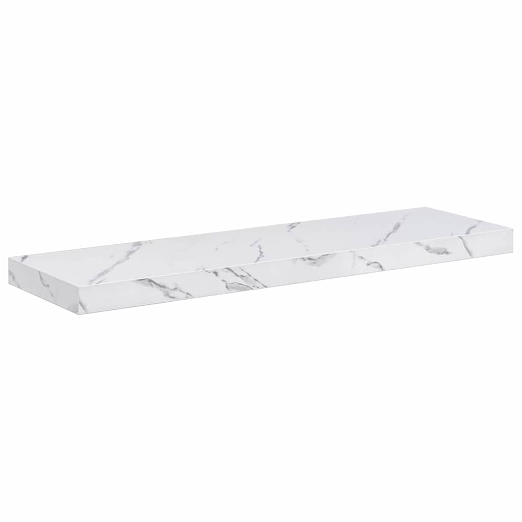 vidaXL Wandregal Wandhalterung Weiß Marmor 90 x 23,5 x 4 cm