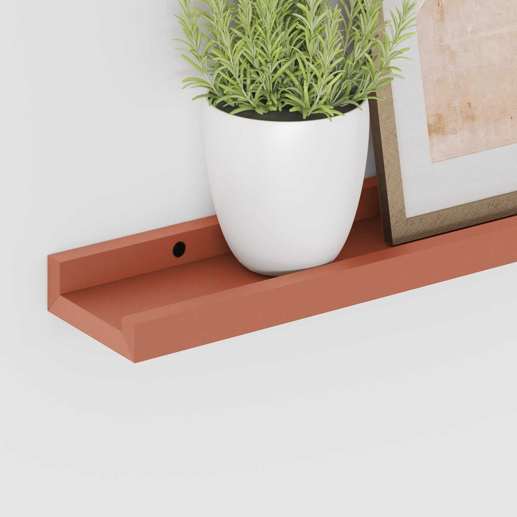 vidaXL Wandregal mit Regal 4 pcs Rot 40 x 9 x 3 cm Holzwerkstoff