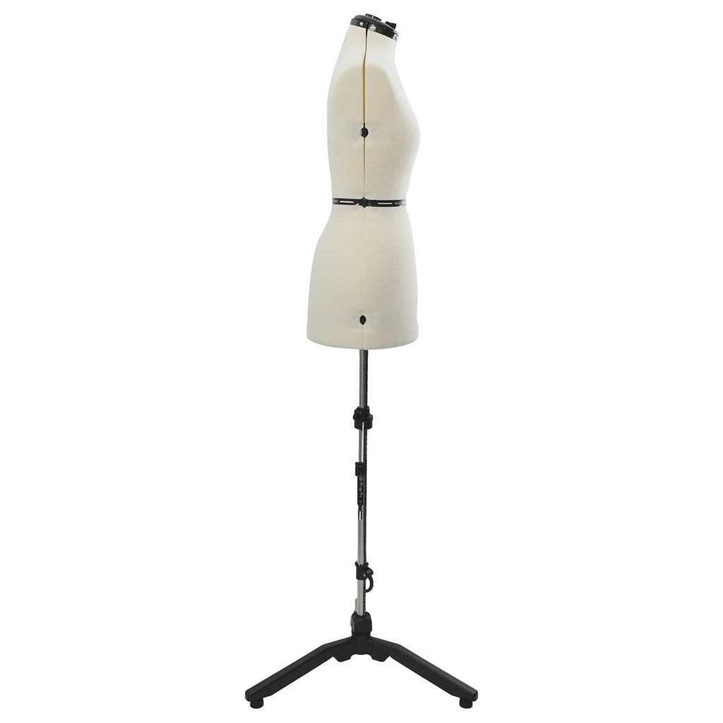 vidaXL Verstellbare Kleiderform für Damen Creme S Samt