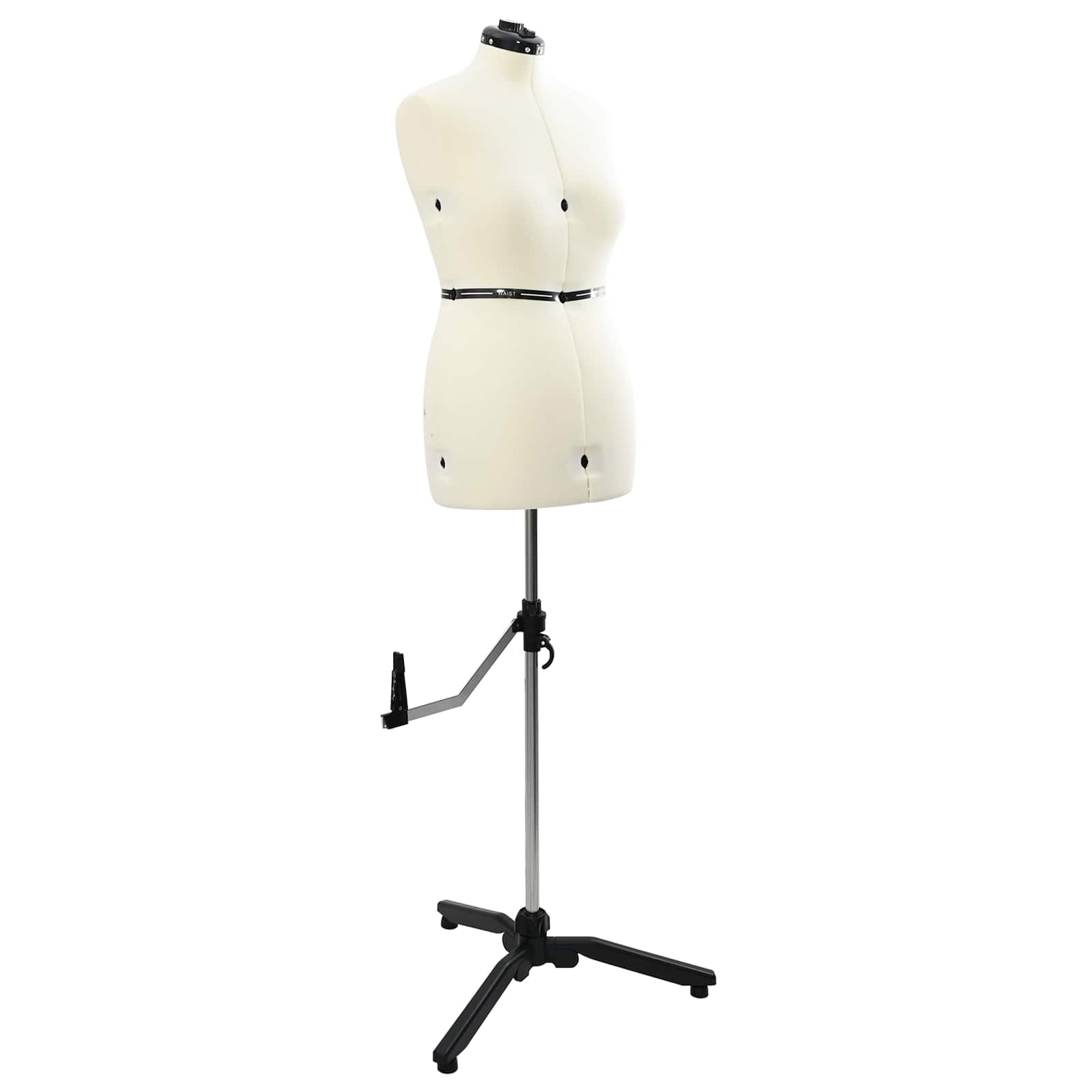 vidaXL Verstellbare Kleiderform für Damen Creme M Samt