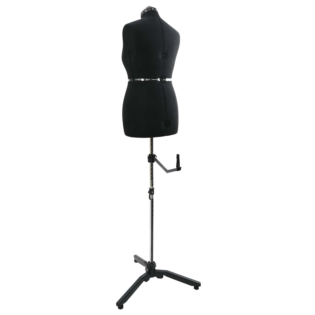 vidaXL Verstellbare Kleiderform für Damen Schwarz M Samt