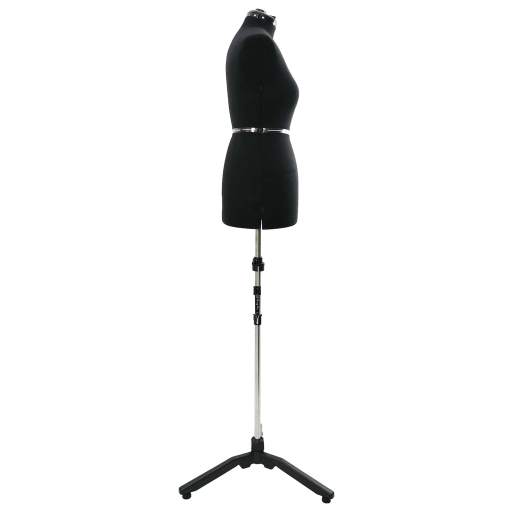 vidaXL Verstellbare Kleiderform für Damen Schwarz M Samt