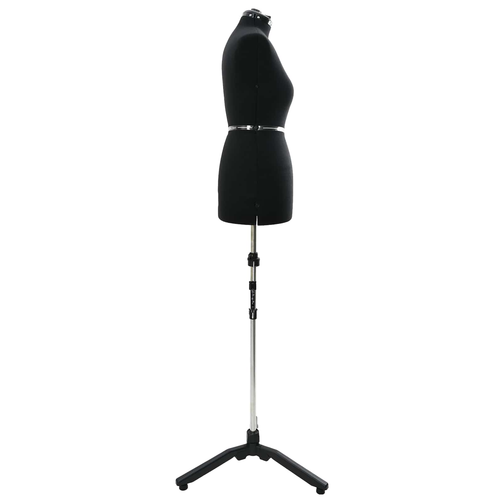 vidaXL Verstellbare Kleiderform für Damen Schwarz M Samt