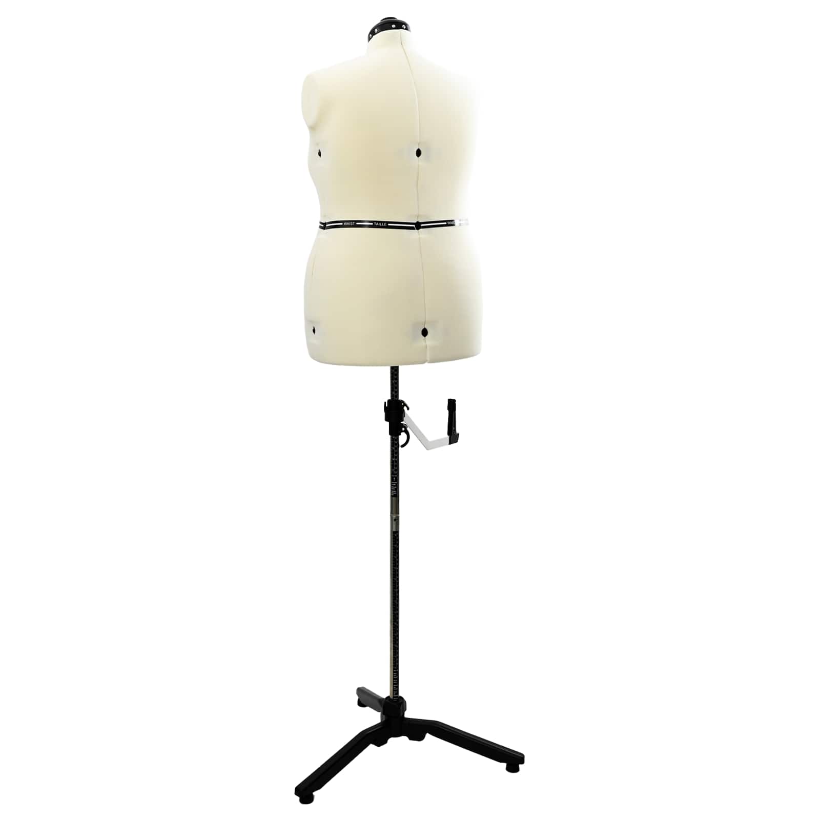 vidaXL Verstellbare Kleiderform für Damen Creme L Samt