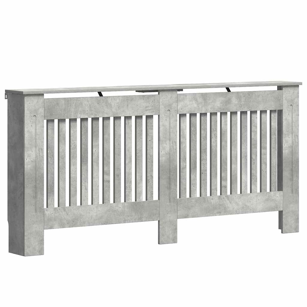 vidaXL Heizkörperabdeckung Beton Grau 172 x 19 x 81,5 cm Holzwerkstoff