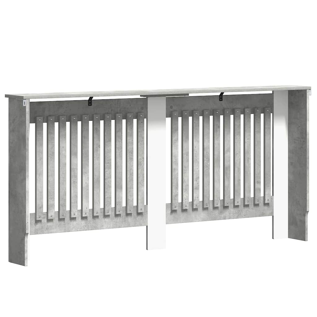 vidaXL Heizkörperabdeckung Beton Grau 172 x 19 x 81,5 cm Holzwerkstoff