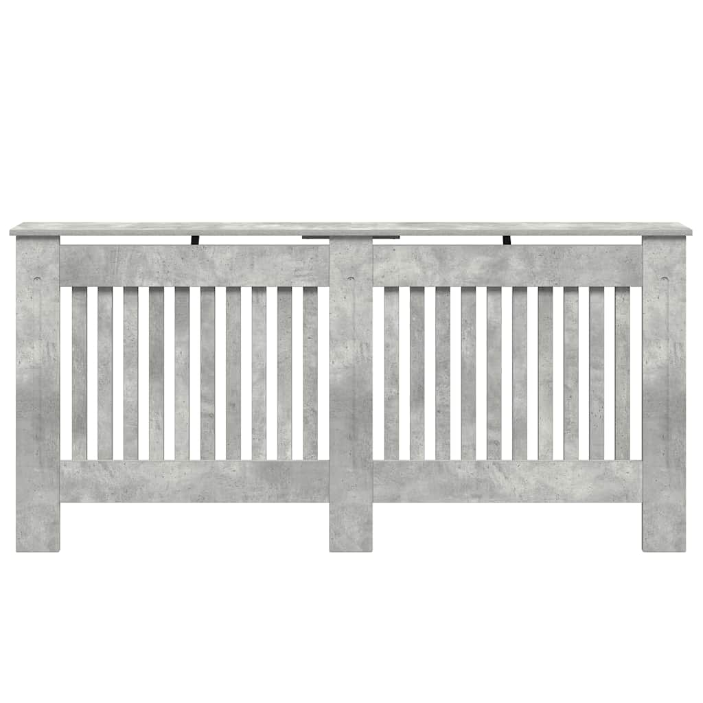 vidaXL Heizkörperabdeckung Beton Grau 172 x 19 x 81,5 cm Holzwerkstoff