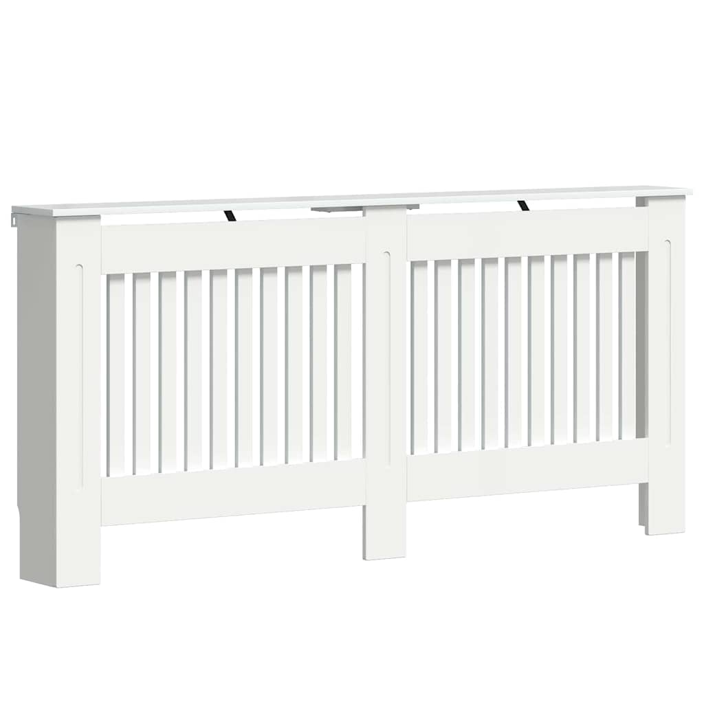 vidaXL Heizkörperabdeckung Hochglanz Weiß 172 x 19 x 81,5 cm