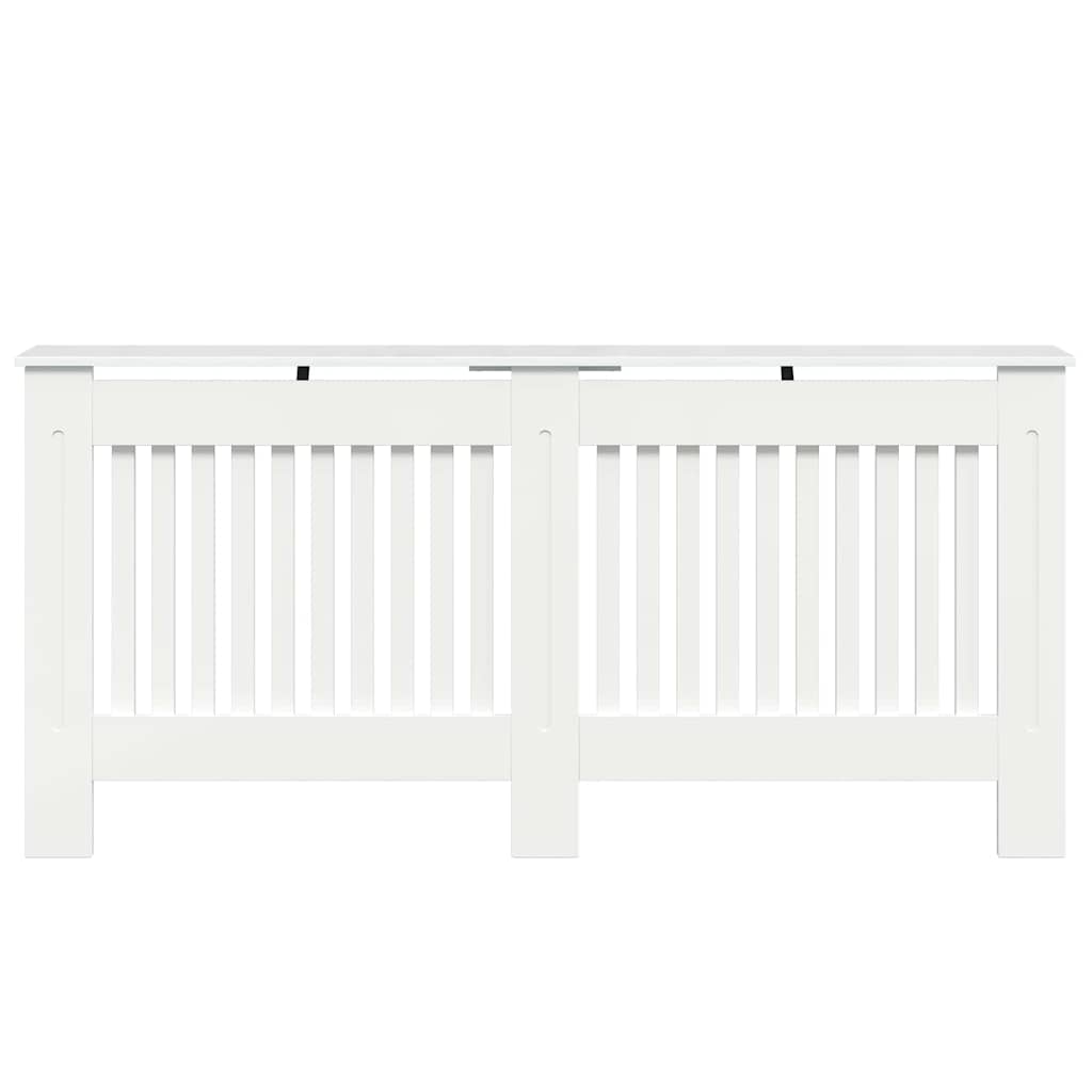 vidaXL Heizkörperabdeckung Hochglanz Weiß 172 x 19 x 81,5 cm