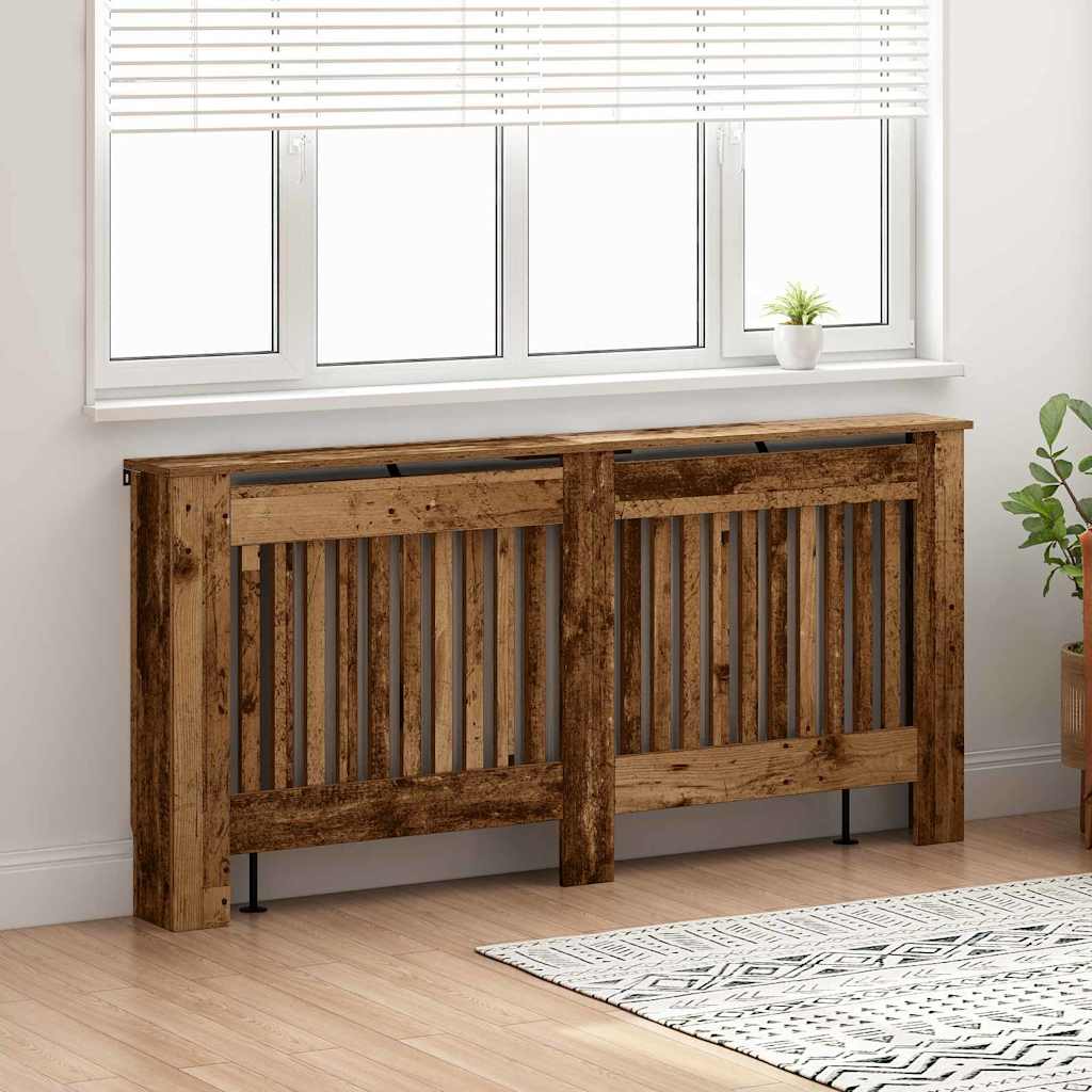 vidaXL Heizkörperabdeckung Altholz 172 x 19 x 81,5 cm Holzwerkstoff