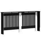 vidaXL Heizkörperabdeckung Schwarz Eichen-Optik 172 x 19 x 81,5 cm