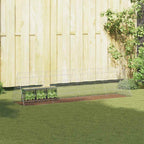 vidaXL Hasenkäfig Silber 110 x 55 x 55 cm Verzinkter Stahl