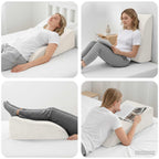 vidaXL Beinkissen Weiß 68 x 41 x 24 cm PU-Schaum