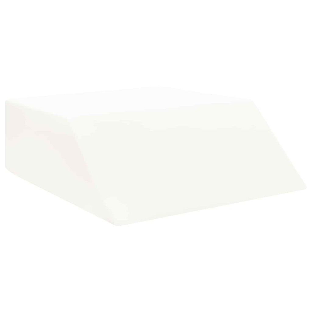 vidaXL Beinkissen Uni Weiß 63 x 52 x 19,5 cm PU-Schaum