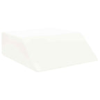 vidaXL Beinkissen Uni Weiß 63 x 52 x 19,5 cm PU-Schaum