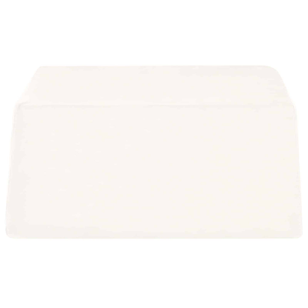 vidaXL Beinkissen Uni Weiß 63 x 52 x 19,5 cm PU-Schaum