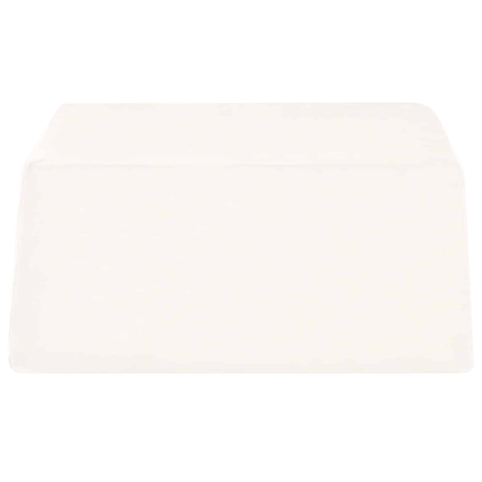 vidaXL Beinkissen Uni Weiß 63 x 52 x 19,5 cm PU-Schaum