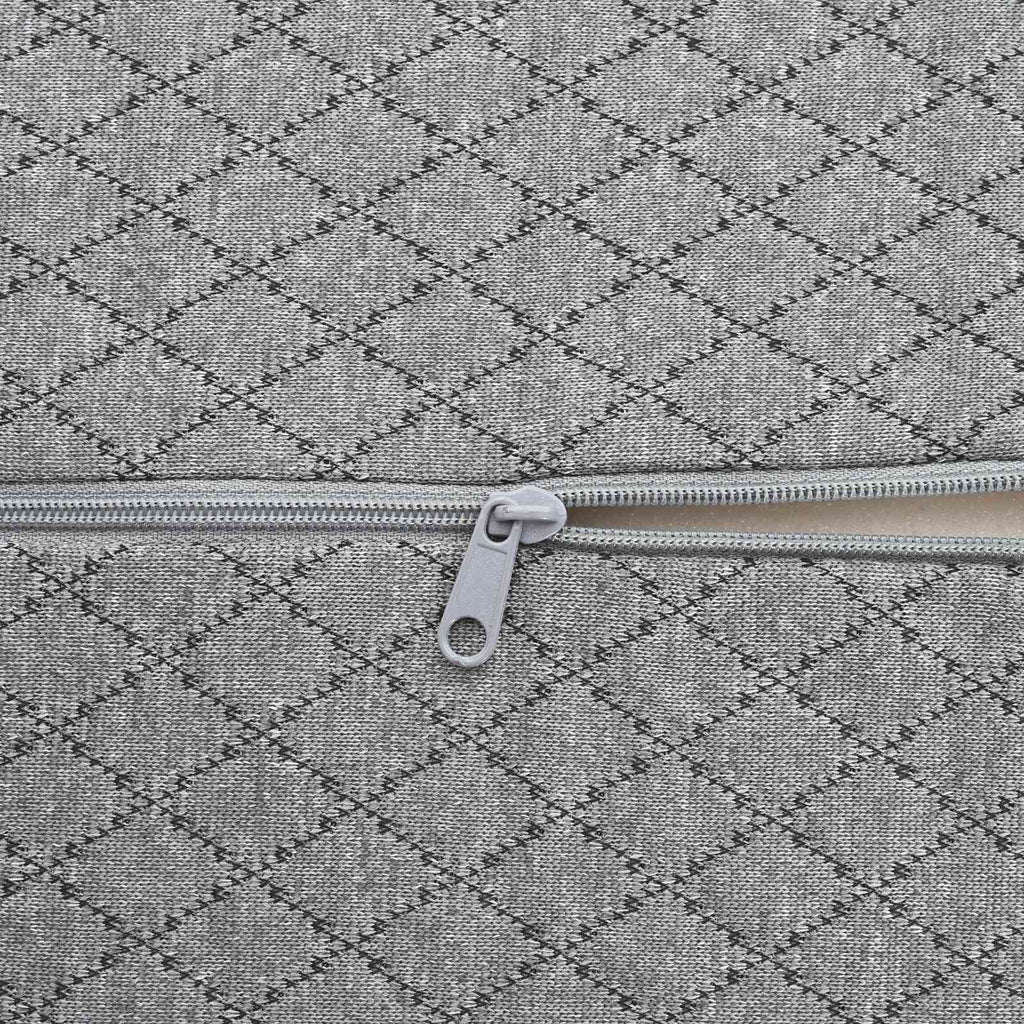 vidaXL Beinkissen Geometrisch Grau 52 x 20 x 11 cm Viscoschaum