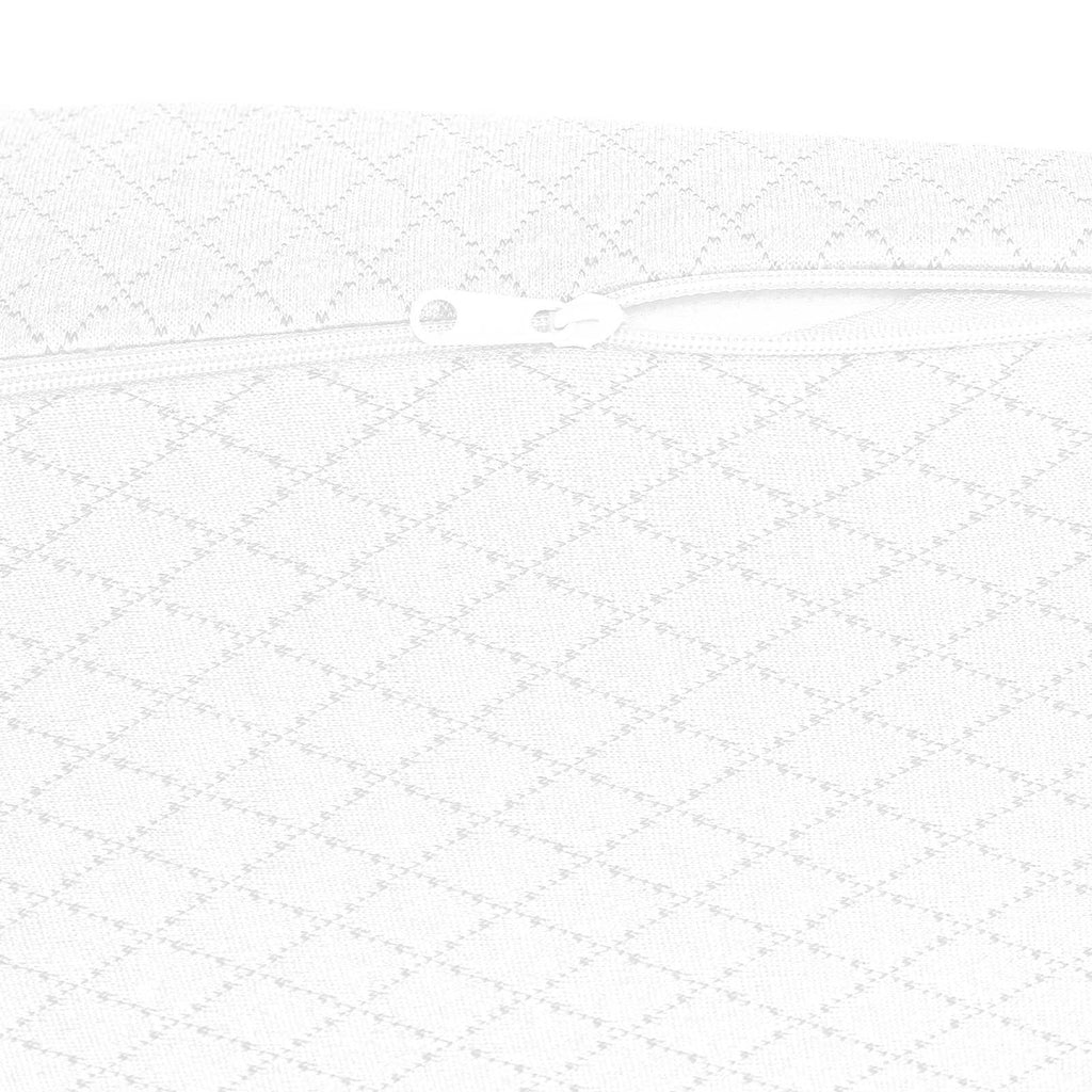 vidaXL Keil Kopfkissen Uni Weiß 69 x 64 x 19 cm Viscoschaum