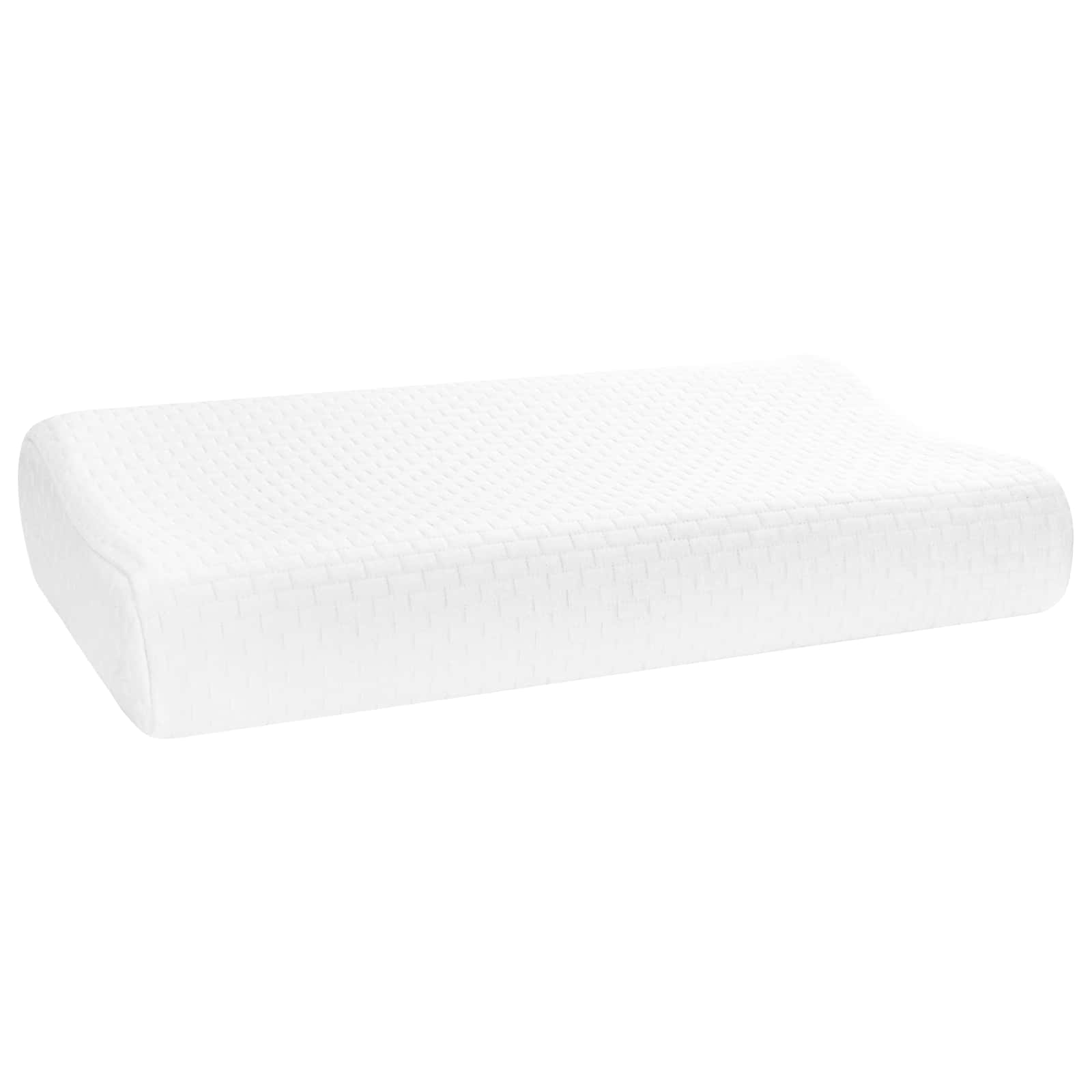 vidaXL Schlafkissen Uni Weiß 60 x 37 x 12,5 cm Viscoschaum