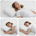 vidaXL Schlafkissen Uni Weiß 60 x 40 x 13 cm Gel-Speicherschaum