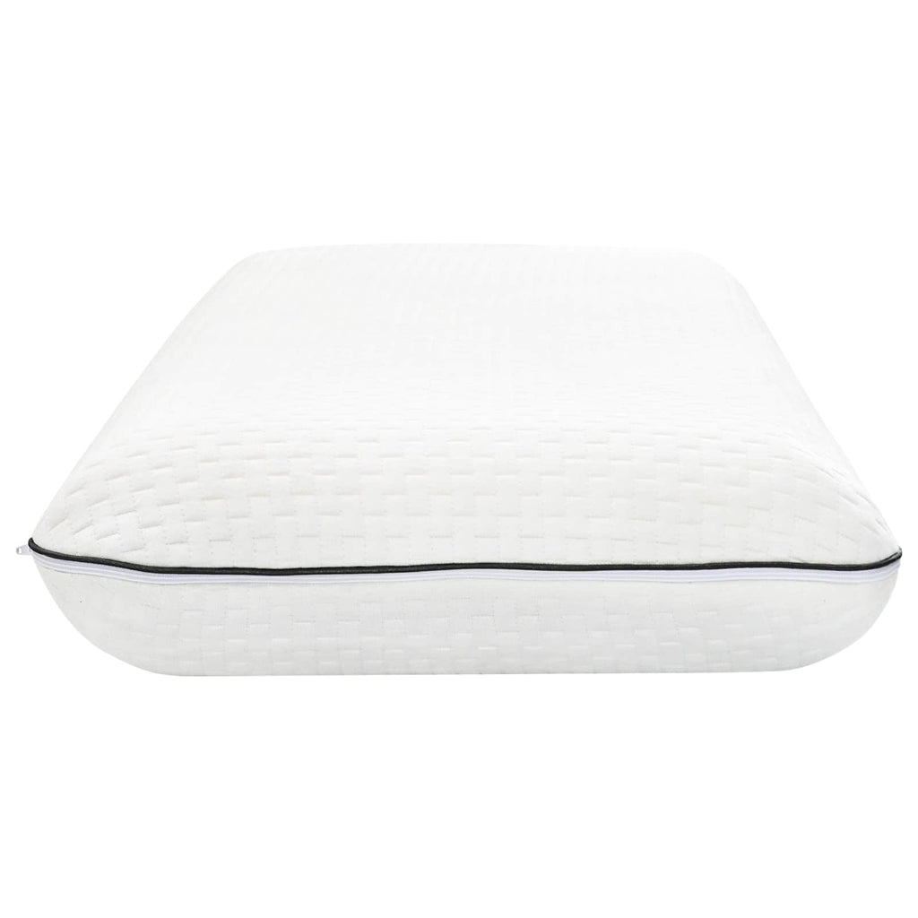 vidaXL Schlafkissen Uni Weiß 80 x 40 x 12 cm Gelschaum